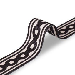 Стрічка ремінна 50 мм нейлон чорний ланцюг Італия