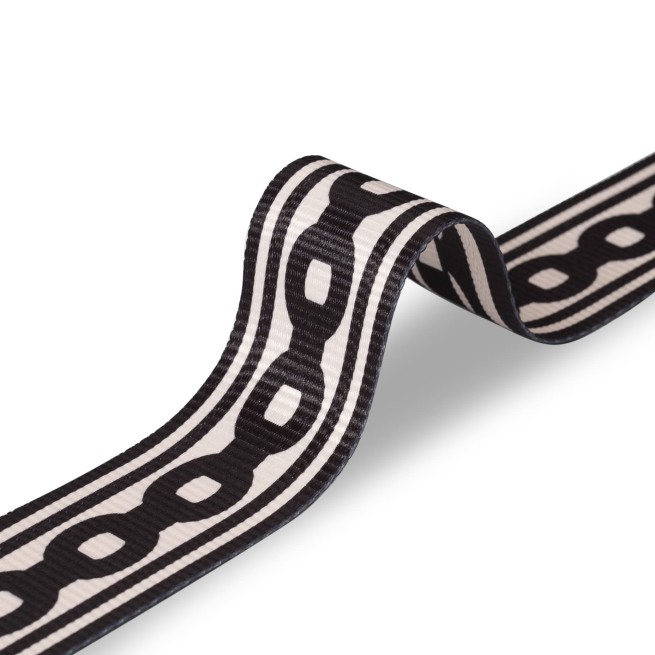 Стрічка ремінна 50 мм нейлон чорний ланцюг Італия