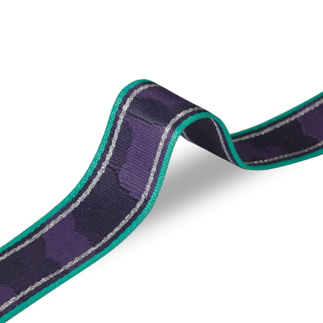 Стрічка ремінь 50 мм нейлон фіолет срібло зелений Італія