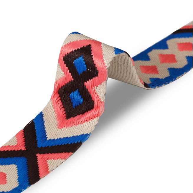 Стрічка ремінна 50 мм нейлон SCANDINAVIA беж рожевий синій Італія