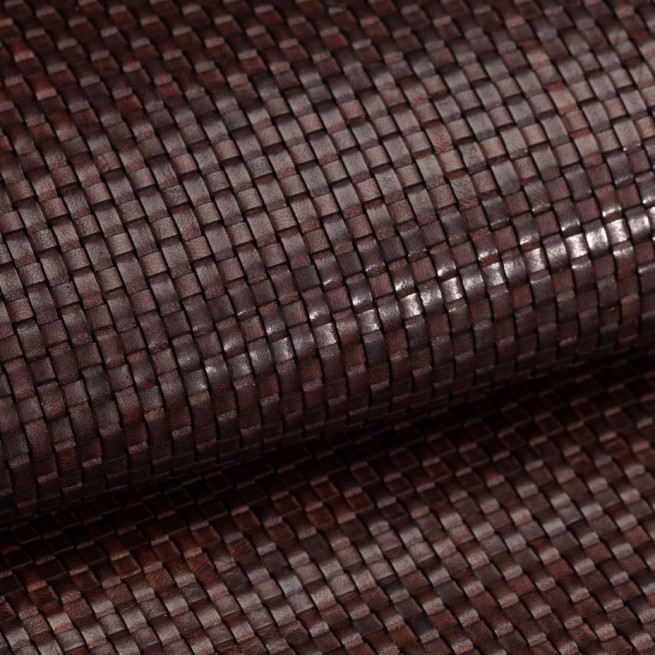 Шкіра ВРХ Vegetale Плетенка рулонна коричневий КАШТАН ширина 60 см Італія