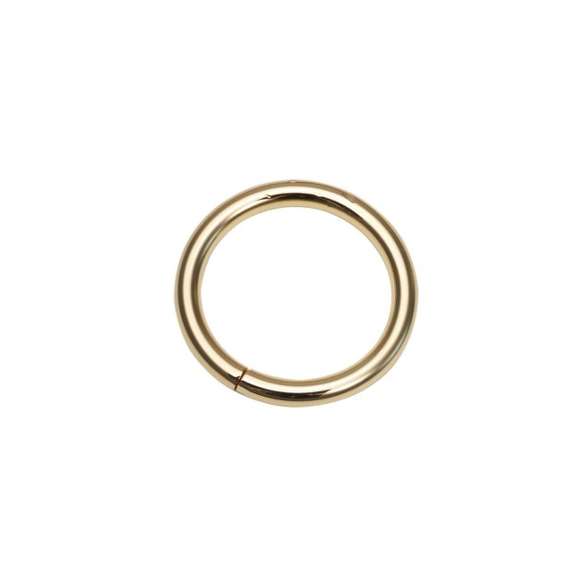 Кольцо ЗОЛОТО 40х5мм гнутое тип304