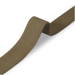 Стрічка ремінна 40 мм бавовняна зелена олива тип N0346 Італія