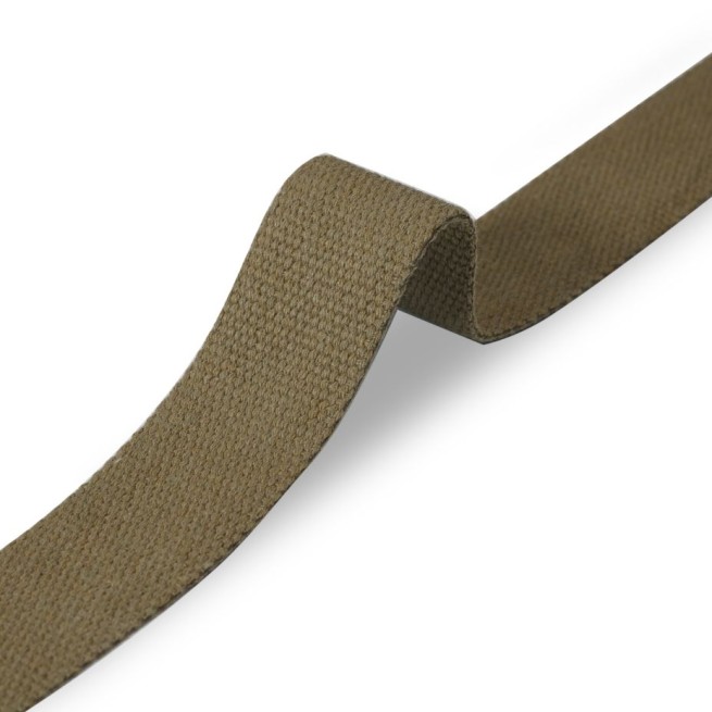 Стрічка ремінна 40 мм бавовняна зелена олива тип N0346 Італія