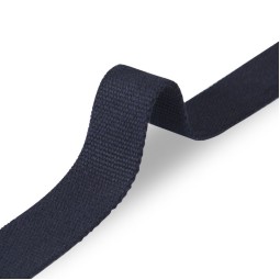 Стрічка ремінна 40 мм б/п синій темний Італія