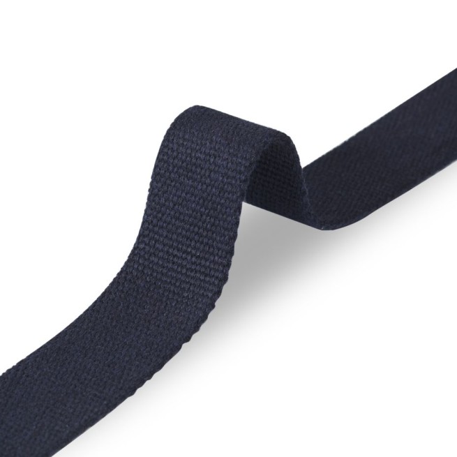 Стрічка ремінна 40 мм б/п синій темний Італія