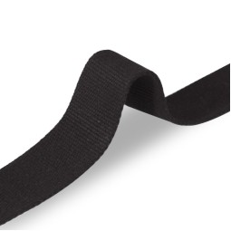 Стрічка ремінна 50 мм б/п чорний Італія