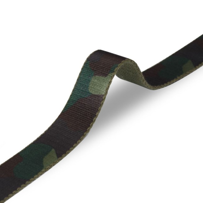 Стрічка ремінна 30 мм нейлон зелений камуфляж Італія