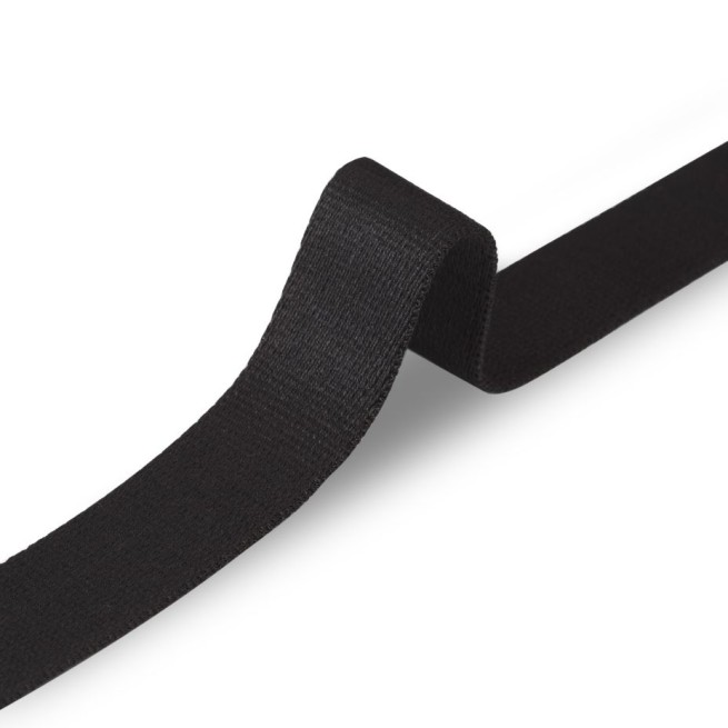 Стрічка ремінна 38 мм чорний Італія