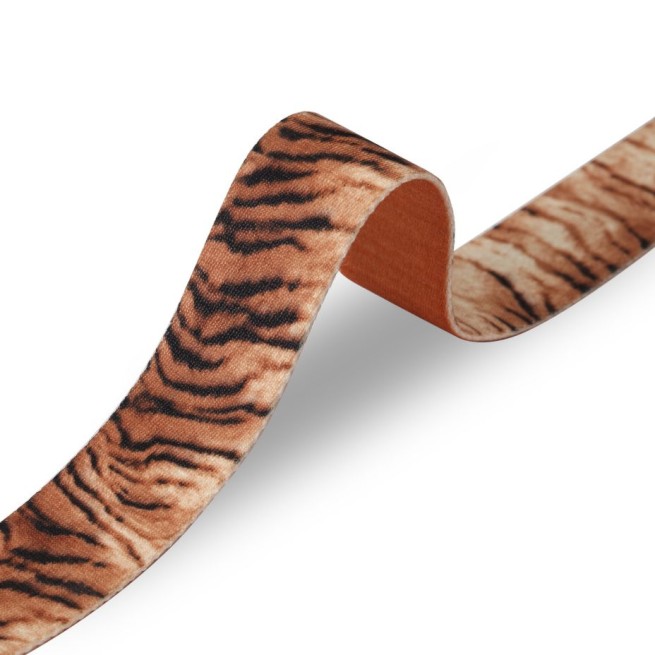 Стрічка ремінна 40 мм нейлон коричневий зебра Італія
