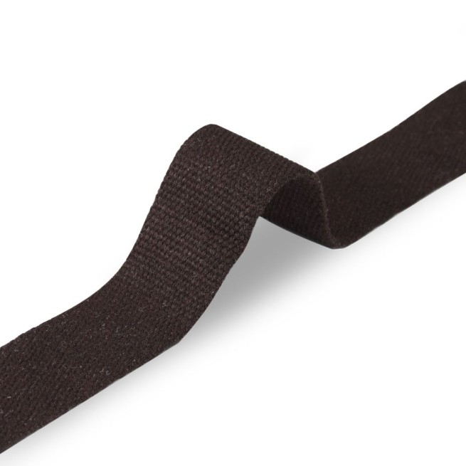 Стрічка ремінна 40 мм б/п коричнева кава Італія