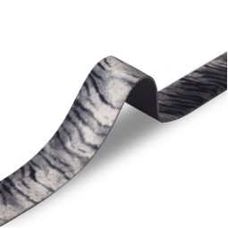 Стрічка ремінна 40 мм нейлон сірий зебра Італія