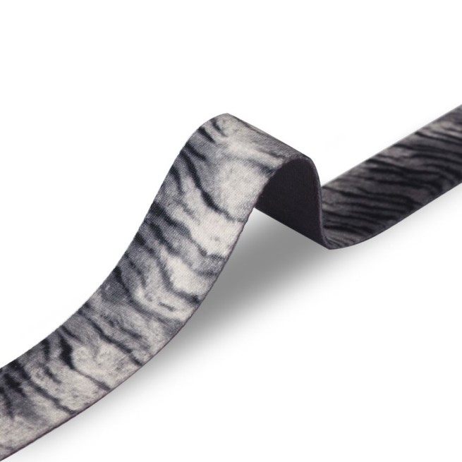 Стрічка ремінна 40 мм нейлон сірий зебра Італія