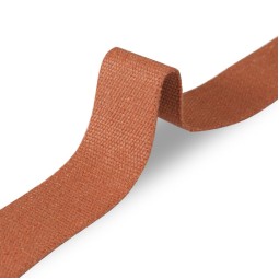Стрічка ремінна 50 мм б/п коричневий коньяк Італія