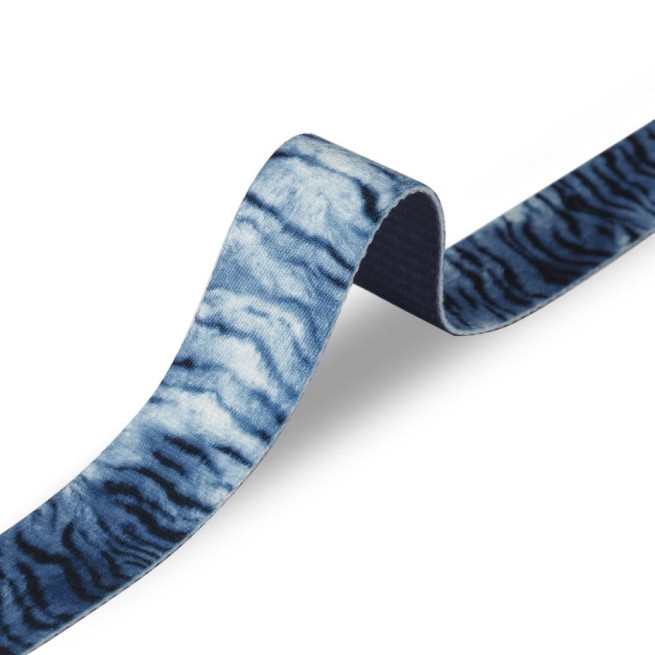 Стрічка ремінна 40 мм нейлон синій зебра Італія