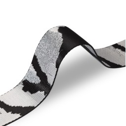 Стрічка ремінна 50 мм нейлон MILITARY білий срібло Італія