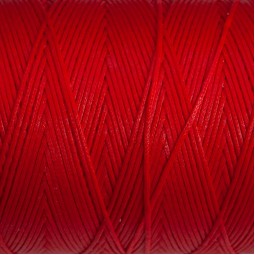 Нитка вощена 500 м 1 мм червоний 100% поліестер Італія