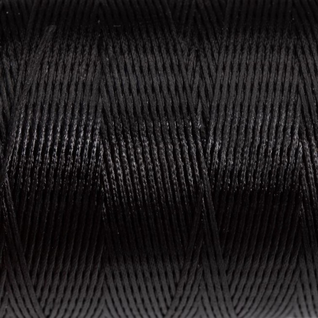 Нитка вощена плоска 500 м 0,7 мм чорна Туреччина
