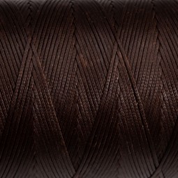 Нитка вощена 500 м 1 мм коричневий шоколад 100% поліестер Італія