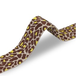 Стрічка ремінна 49 мм нейлон LEOPARD беж жовтий Італія