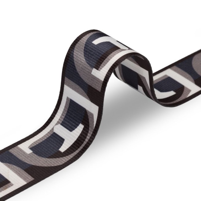 Стрічка ремінна 50мм нейлон сірий тип F Італія