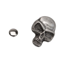 Хольнітени СРІБЛО 19,5 мм тип K1387 ЧЕРЕП