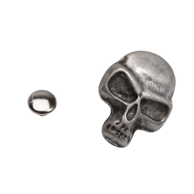 Хольнітени СРІБЛО 19,5 мм тип K1387 ЧЕРЕП