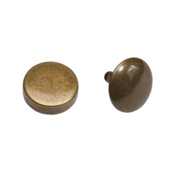 Хольнитен ЛАТУНЬ 15x8 мм МУШКА двусторонний