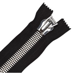 Блискавка метал FUTURA роз'ємна 15мм чорний/платина 24см блок. курсор