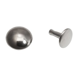 Хольнітени НІКЕЛЬ 13х11 мм тип X1246 двосторонній (20 шт.)