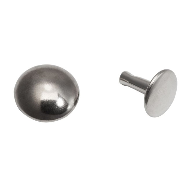 Хольнітени НІКЕЛЬ 13х11 мм тип X1246 двосторонній (20 шт.)