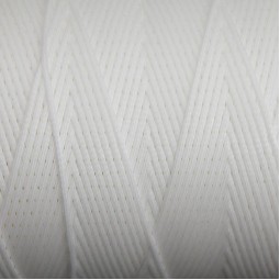 Нить вощеная 500 м 1,0 мм белый 100%полиэстер Италия