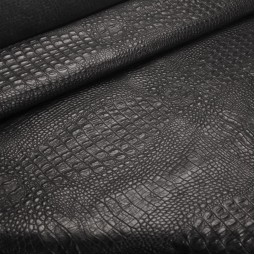 Шкіра ВРХ Крокодил BebiZ чорний 1,0-1,1 Туреччина