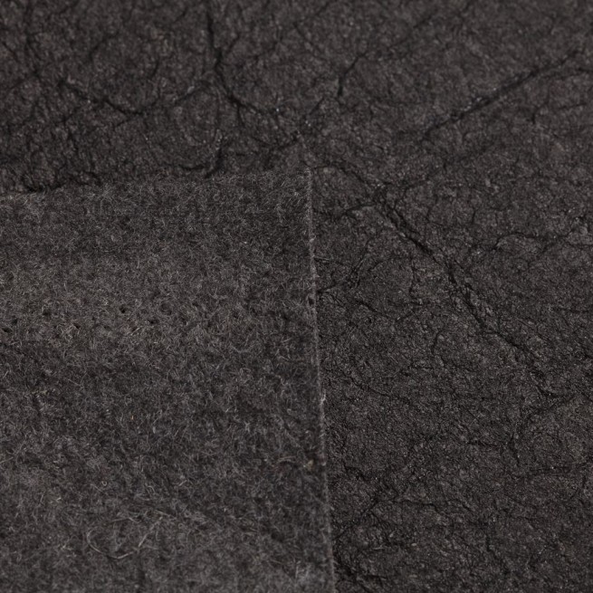 Полотно VEGAN з листя ANANAS Earth чорний 1,1-1,3 162см