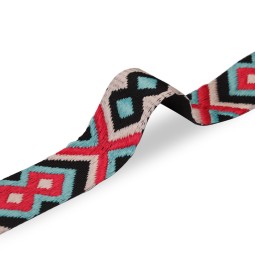 Лента ременная 50 мм нейлон SCANDINAVIA черный голубой розовый Италия