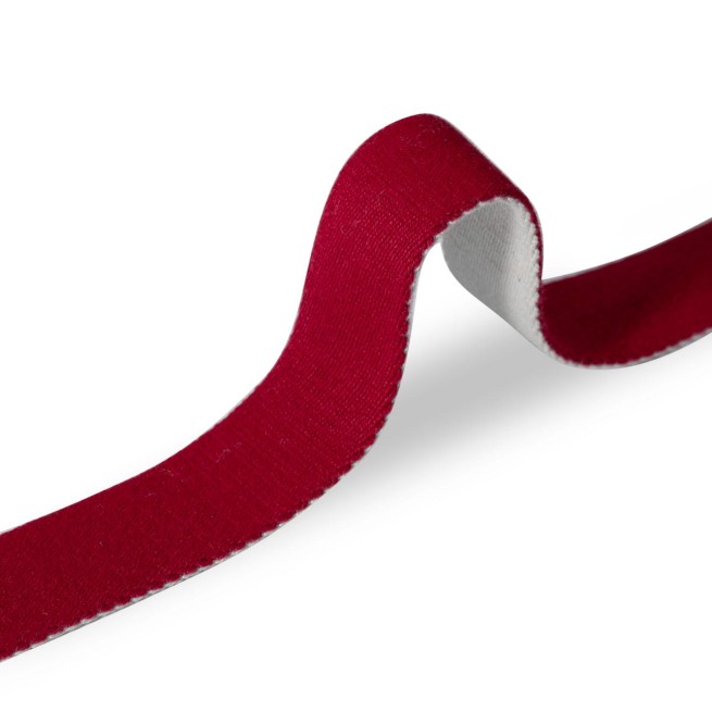 Стрічка ремінна 30 мм х/б DF червоний білий Італія