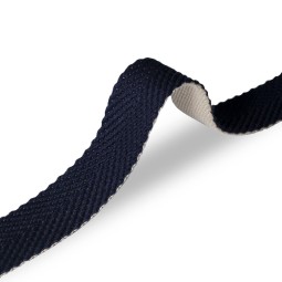 Лента ременная 35 мм х/б DF синий серый Италия