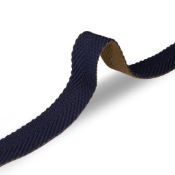 Лента ременная 35 мм х/б DF синий хаки Италия