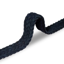 Стрічка ремінна 35 мм спил-велюр+текстиль синій Італія