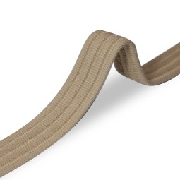 Стрічка ремінна 40 мм х/б ПЛЕТЕНКА беж Італія