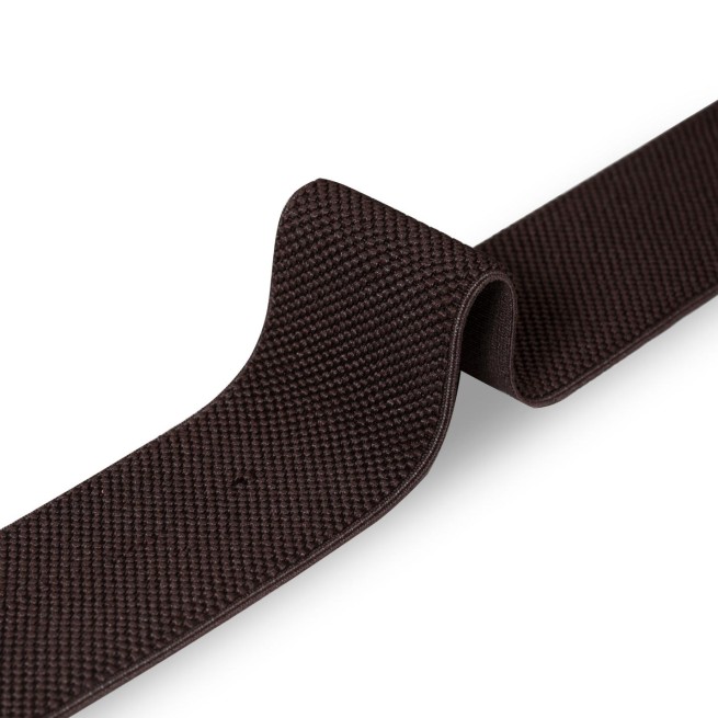 Стрічка ремінна еластична 60 мм коричнева Італія