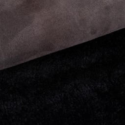 Хутро для дублянки овчина DF Замш коричневий темний 15мм Італія