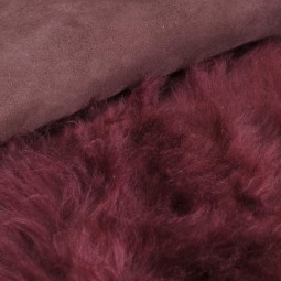 Хутро для дублянки овчина DF Замш бордо Італія