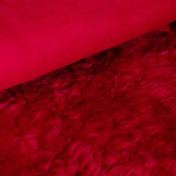 Хутро для дублянки Тиградо DF Замш червоний 20мм т/т Італія