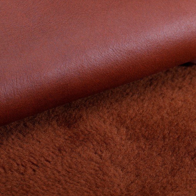 Хутро для дублянки Меріно DF Наппалан коричневий мідь 8мм т/т Італія