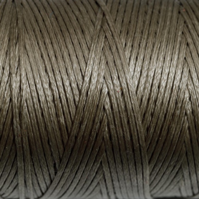 Нить вощеная плоская 100 м 1,0 мм серый мох Турция