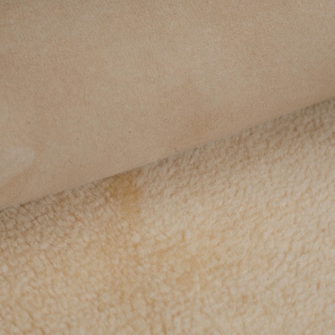 Хутро для дублянки овчина DF Замш жовтий диня 15мм т/т Італія