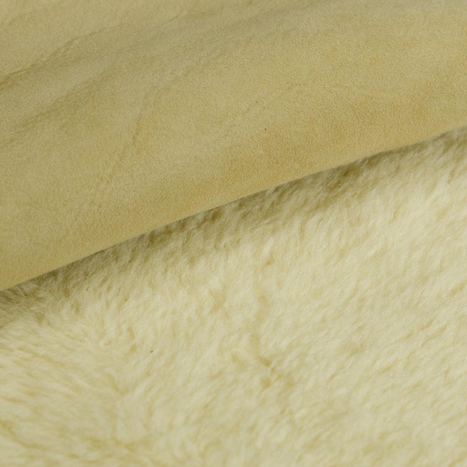 Хутро одягове Меріно DF Замш жовтий ваніль 15мм Італія