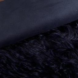 Хутро дублянкове Тиградо DF Замш синій балтика 50мм Італія