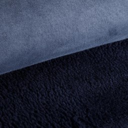 Хутро для дублянки овчина DF Замш синій 18мм т/т Італія